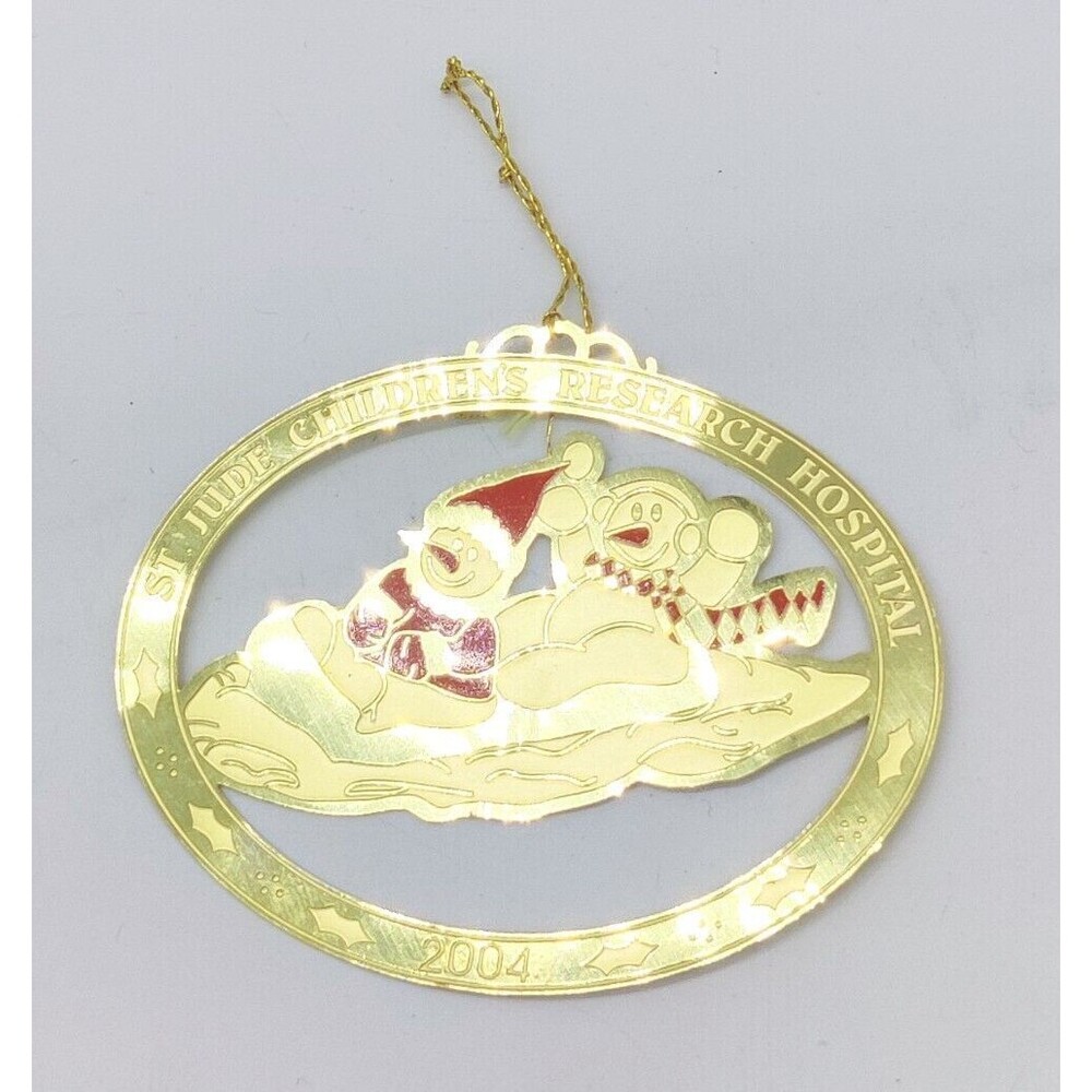 St. Jude Children's Research Hospital 2004 Christmas Tree Holiday Ornament Snow